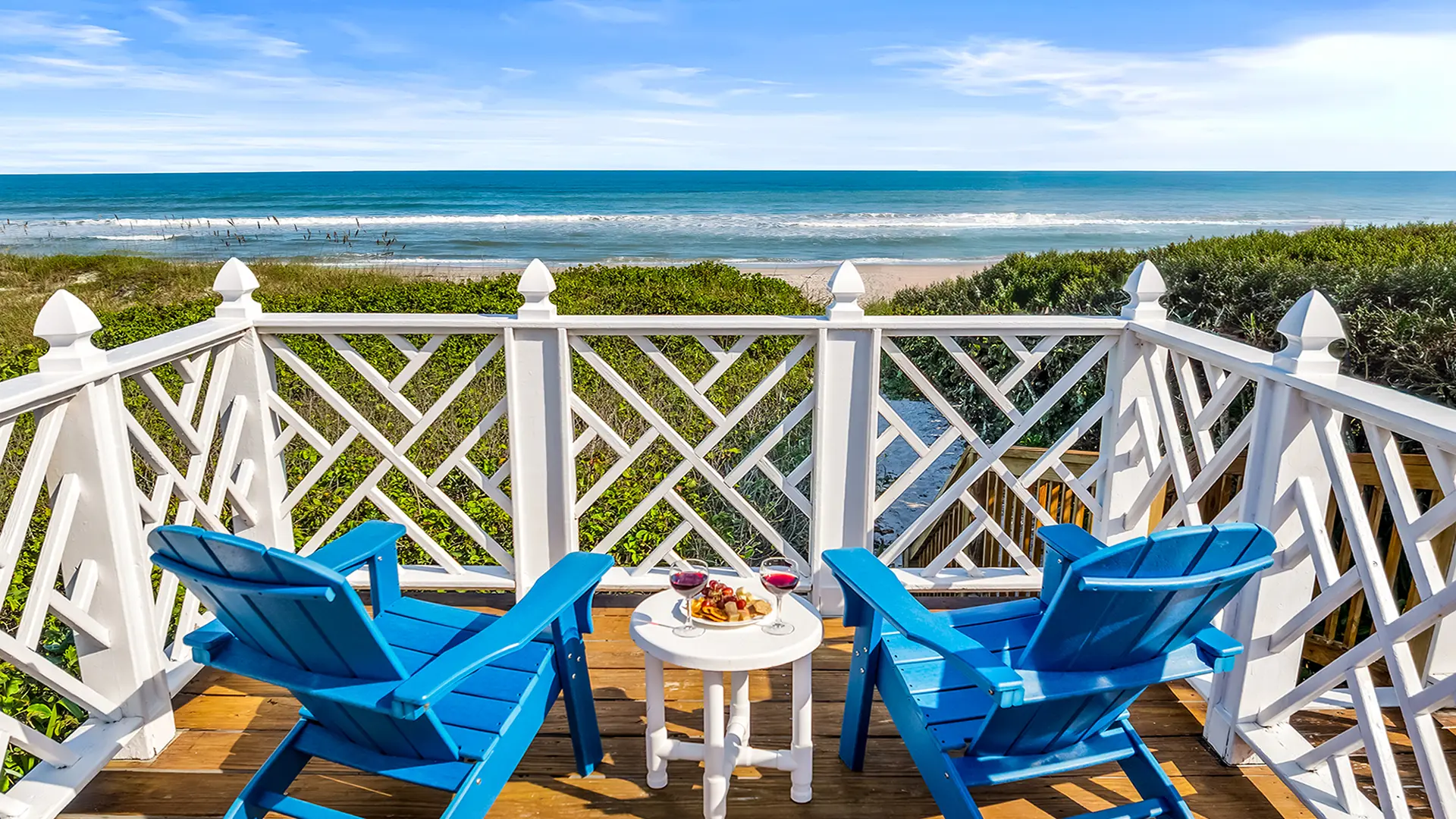 Windemere Inn by the Sea oceanfront bed and breakfast - gazebo overlooking the beach and ocean in Indialantic Florida